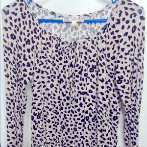Animal print with purple lightweight top! So cute!